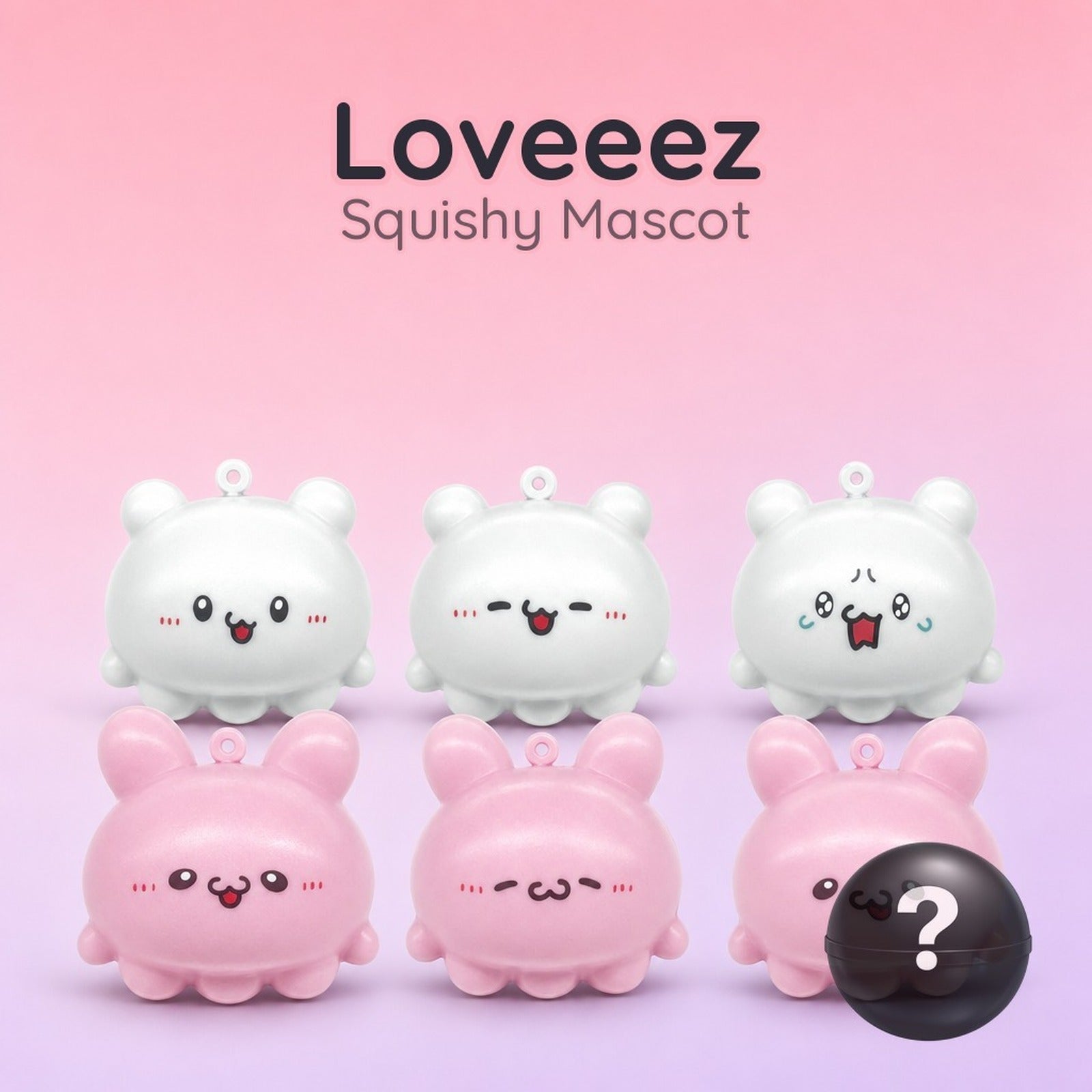 Loveies Mini Squeeze Mascot - Squishy Character Collection (Blind Capsule) - Image 1