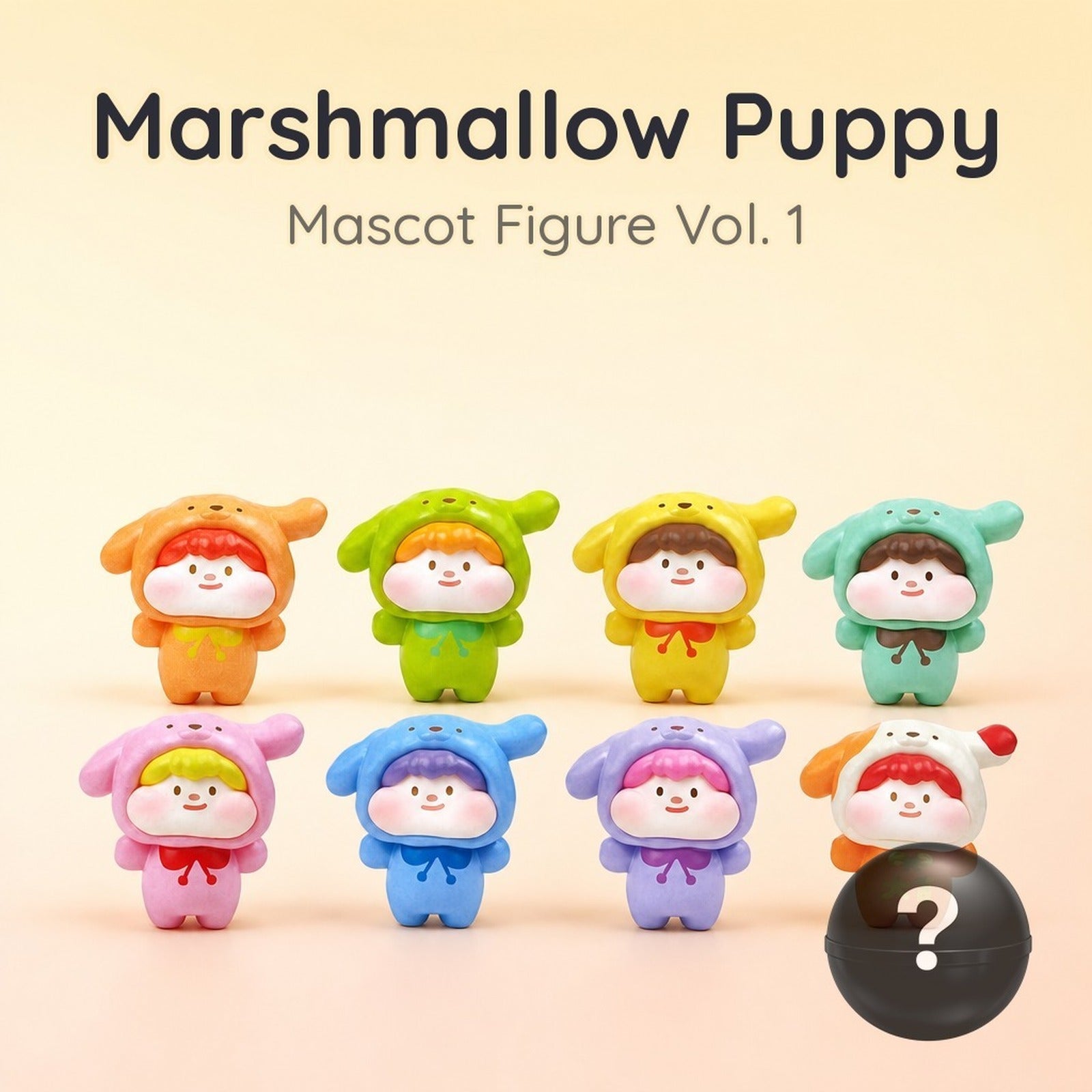 TCP Marshmallow Puppy Mascot Figure - Candy-Themed Color Collection Vol. 1 (Blind Capsule) - Image 1