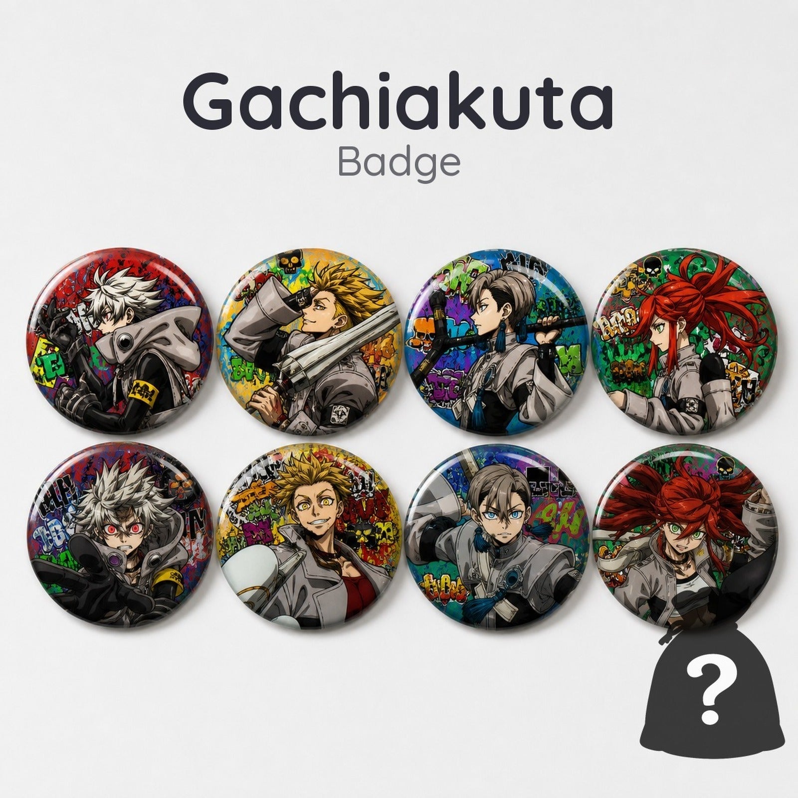 Gachiakuta Kirakira Can Badge Vol. 1 (Blind Bag) - Image 1