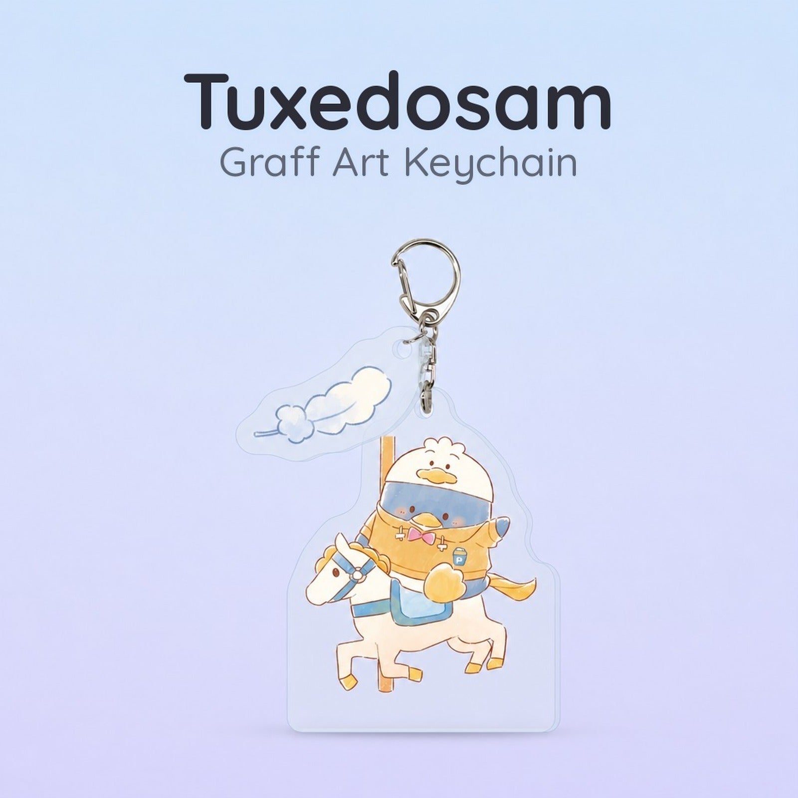 HAPIDANBUI Acrylic Key Chain with Parts 35 - Tuxedosam Graff Art - Image 1