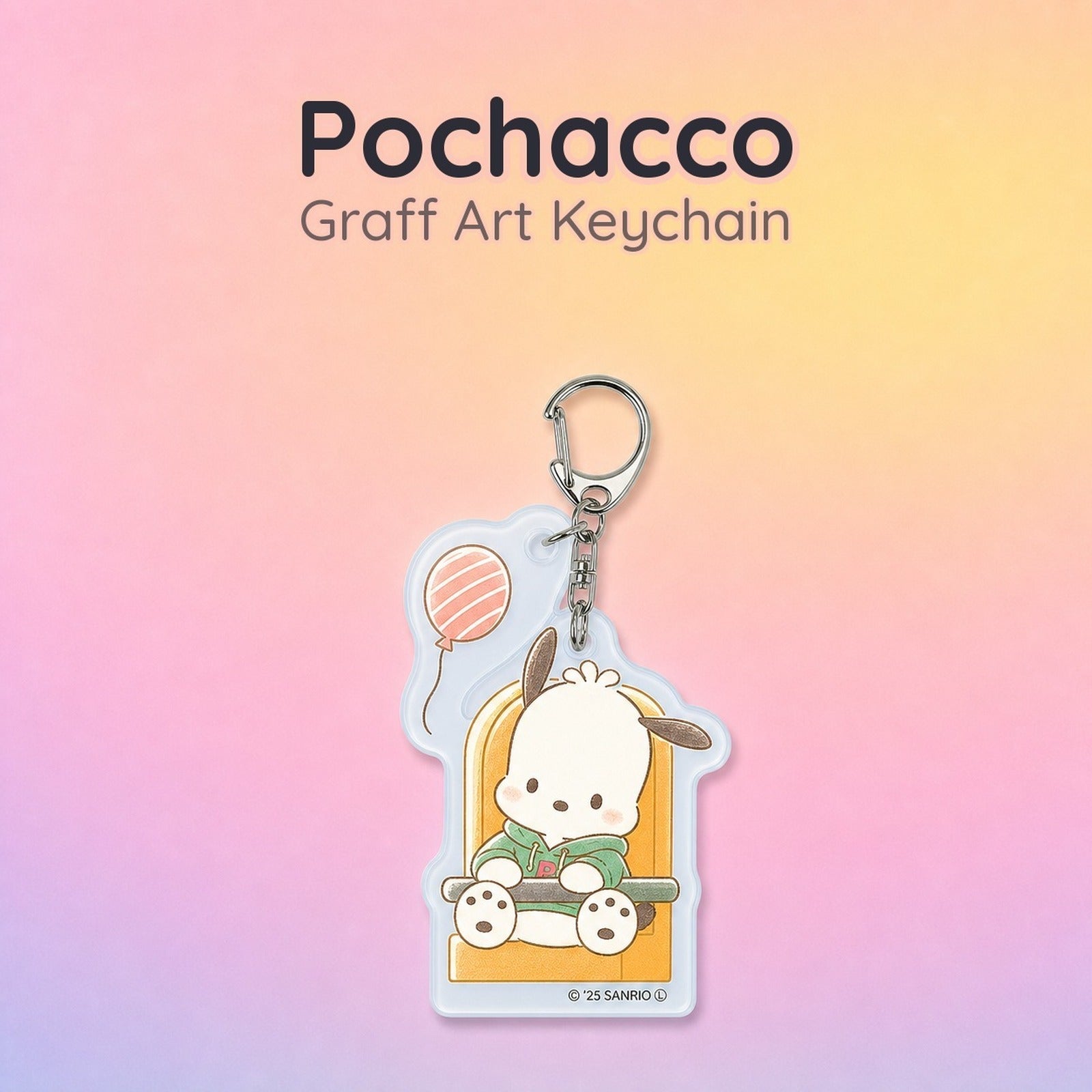 HAPIDANBUI Acrylic Key Chain with Parts 28 - Pochacco - Image 1