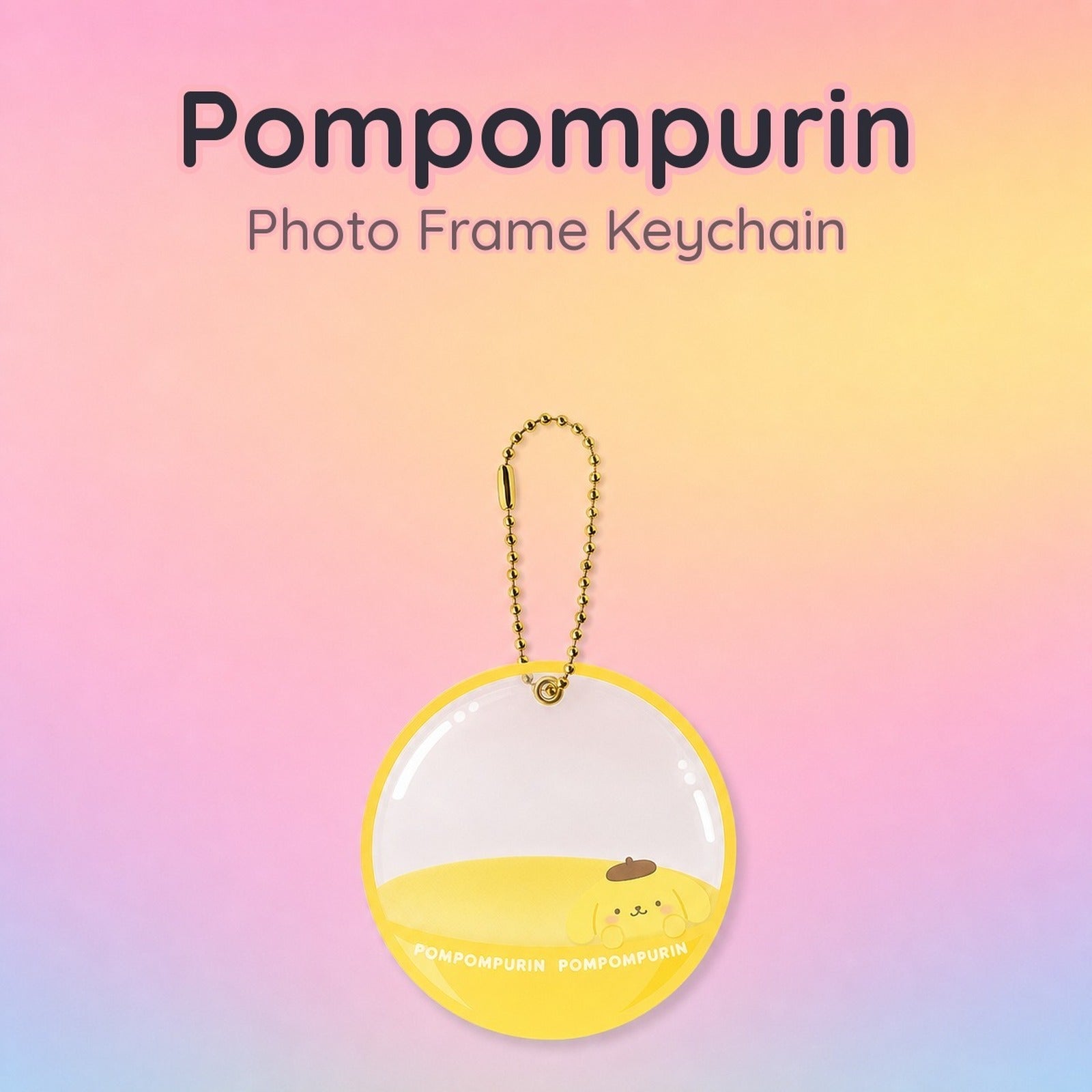 Sanrio Characters Capsule Style Frame Key Chain - Pompompurin - Image 1