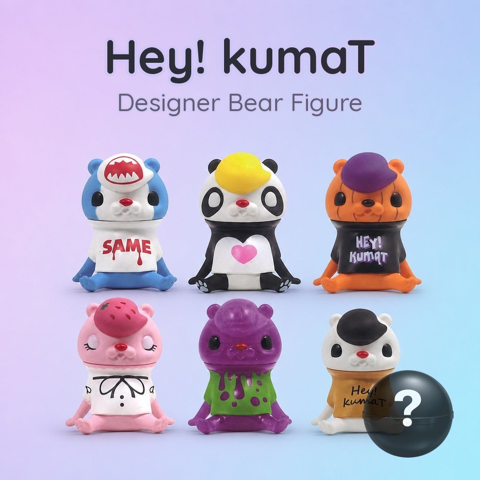 Hey! kumaT 2 - Designer Bear T-Shirt Collection Figures (Blind Capsule) - Image 1