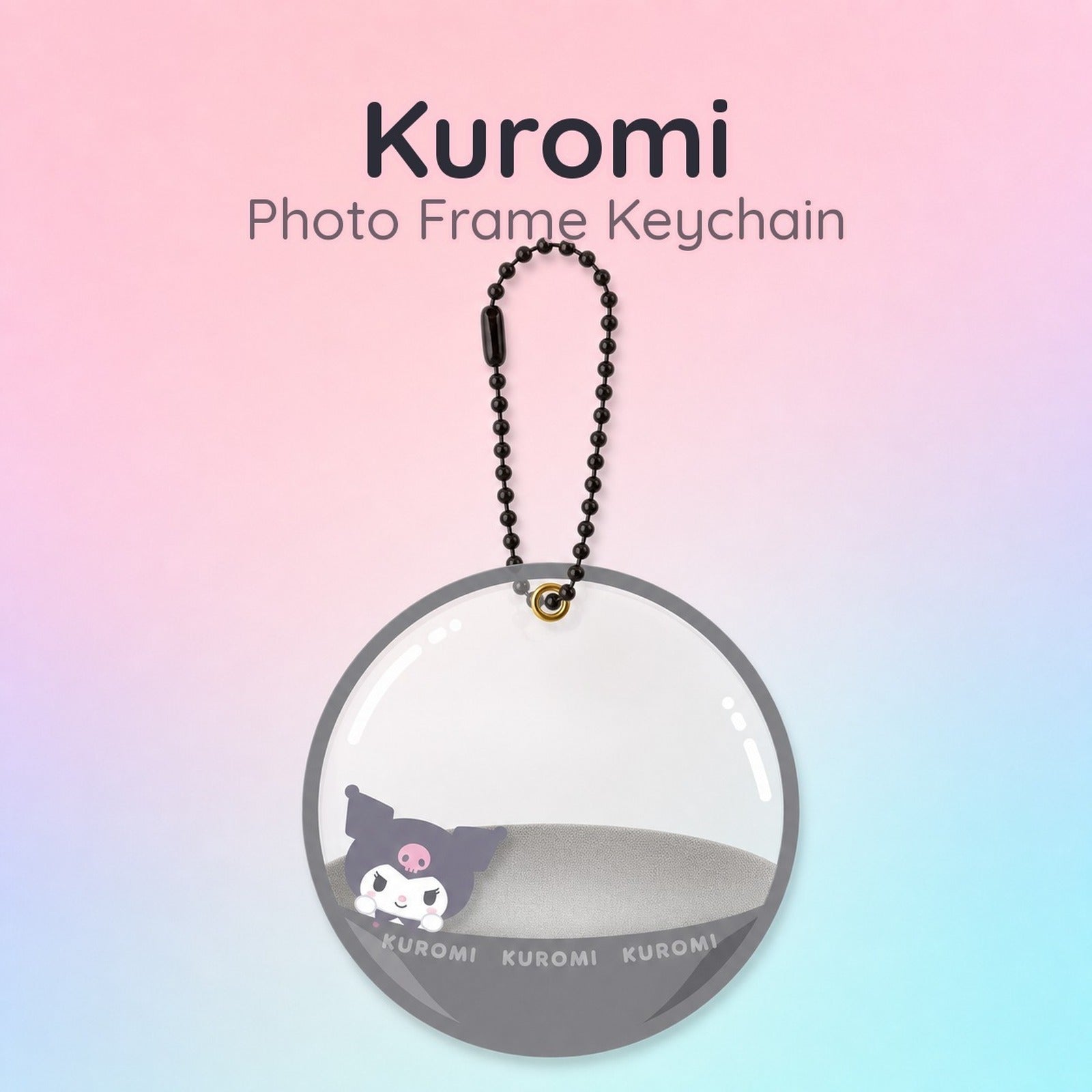 Sanrio Characters Capsule Style Frame Key Chain - Kuromi - Image 1