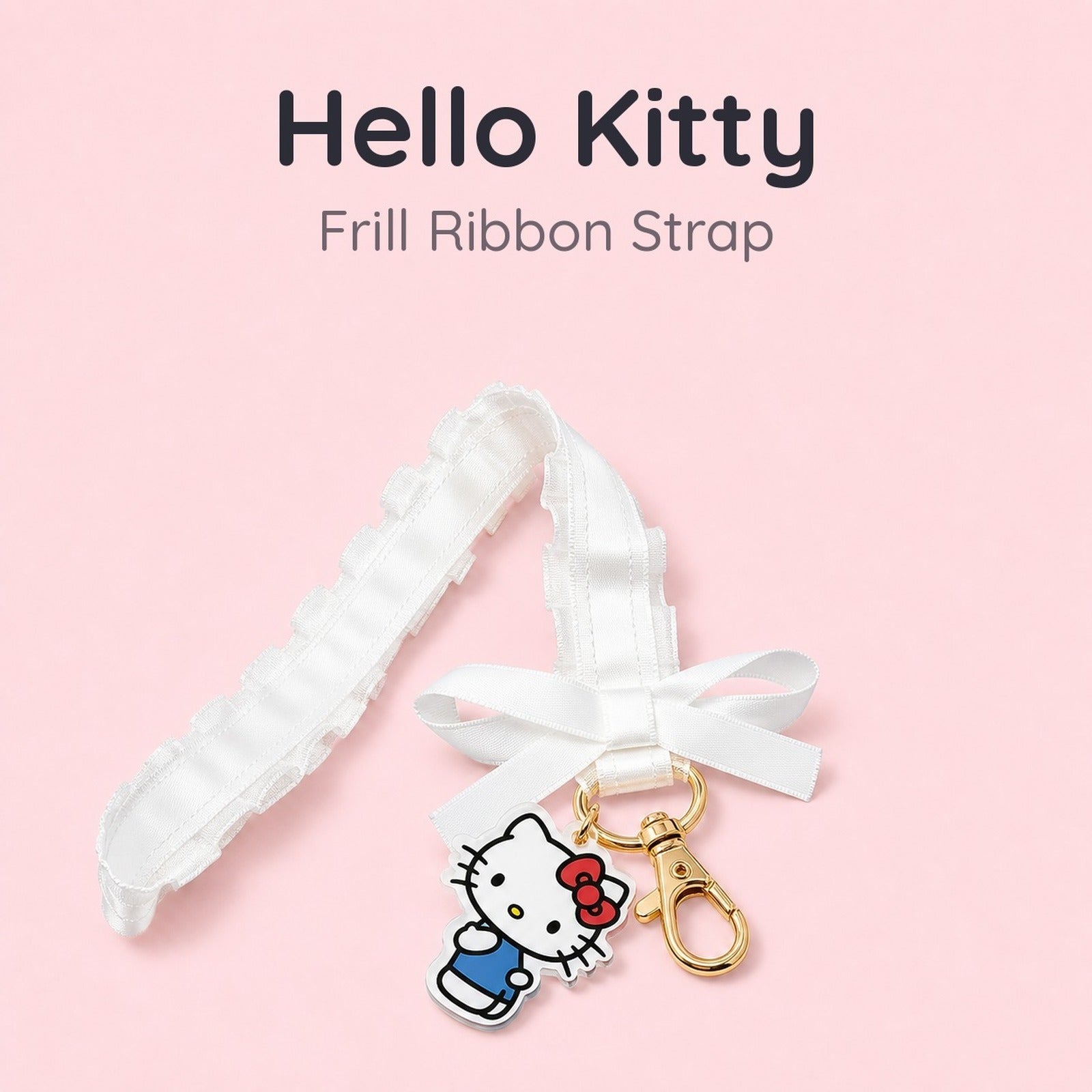 Sanrio Characters Frill Ribbon Shoulder Strap - Hello Kitty - Image 1