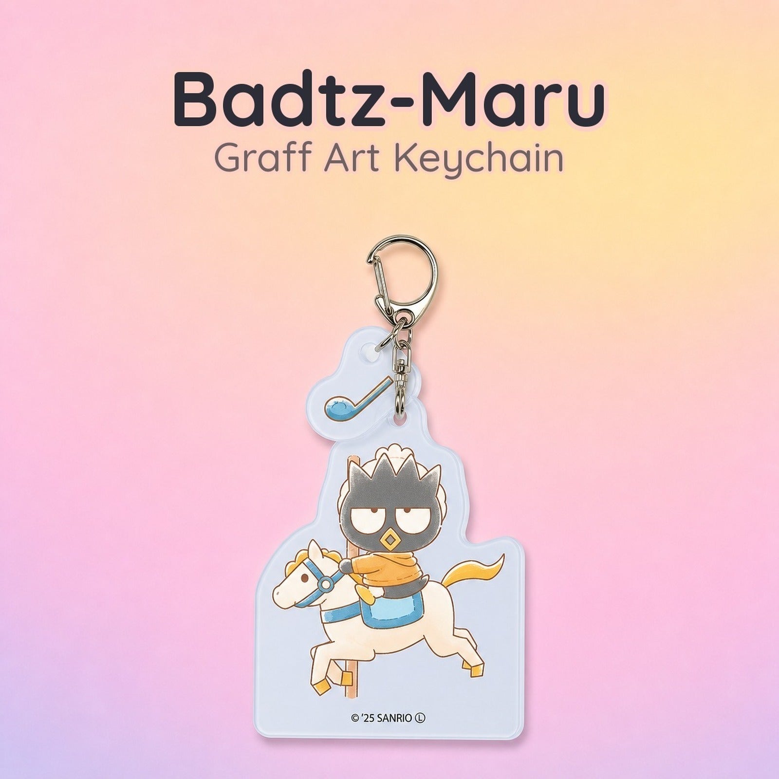 HAPIDANBUI Acrylic Key Chain with Parts 37 - Bad Badtz-Maru Graff Art - Image 1