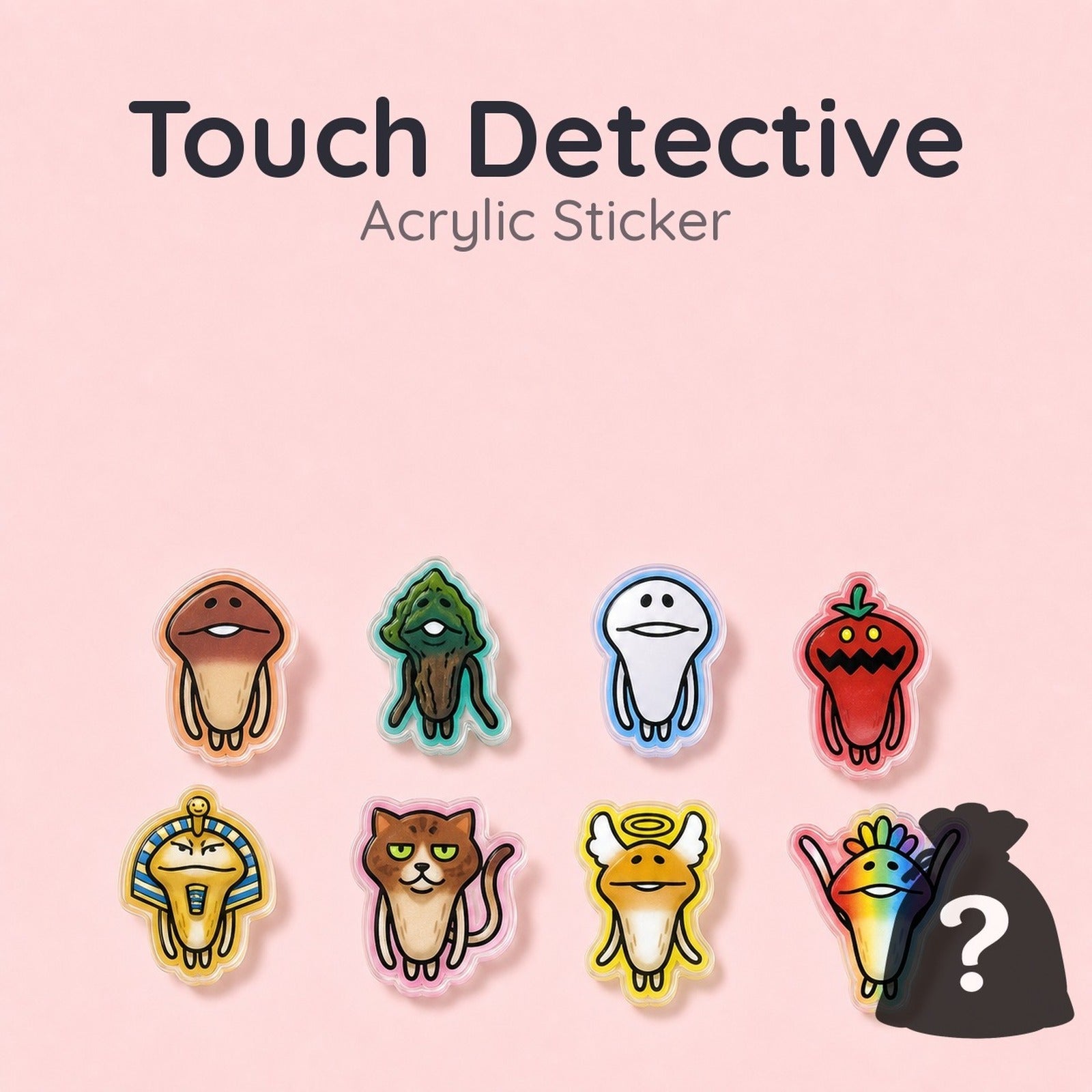 Touch Detective Mushroom Cultivation Kit Secret Acrylic Sticker Gachapon (Blind Bag) - Image 1