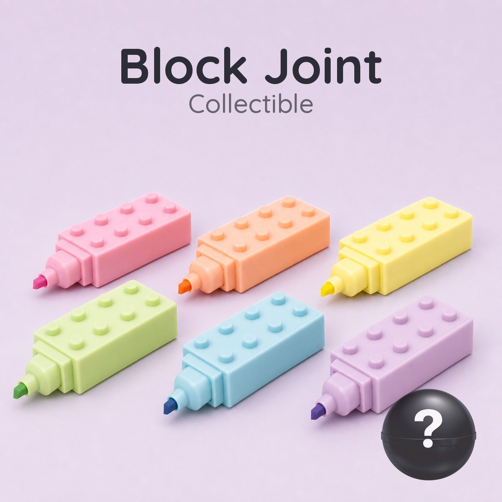 Block Joint Highlighter Pen (Blind Capsule) - Image 1