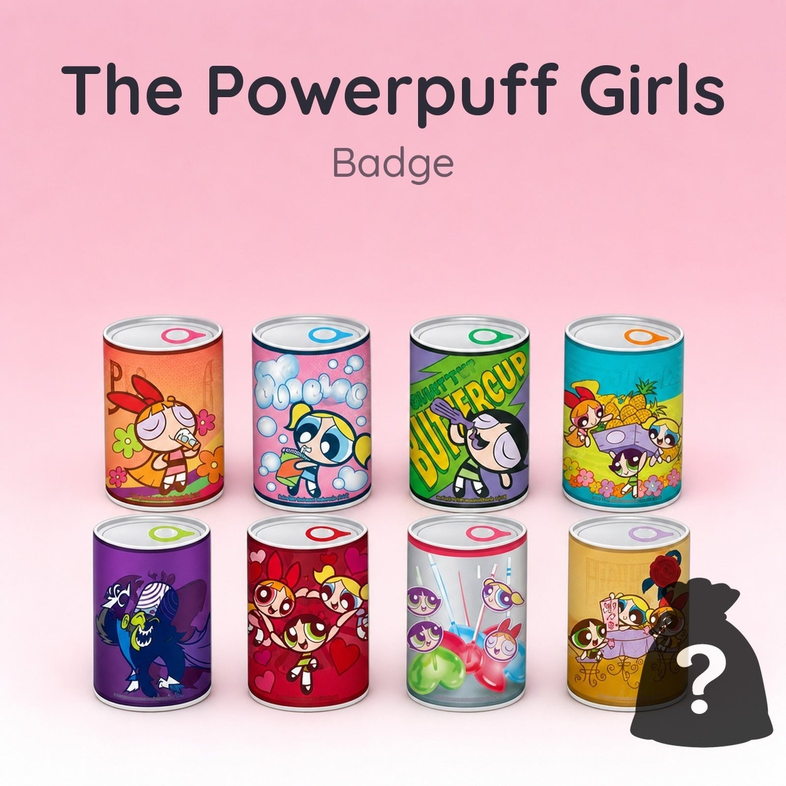 The Powerpuff Girls Mitamemo Can Badge (Blind Bag) - Image 1