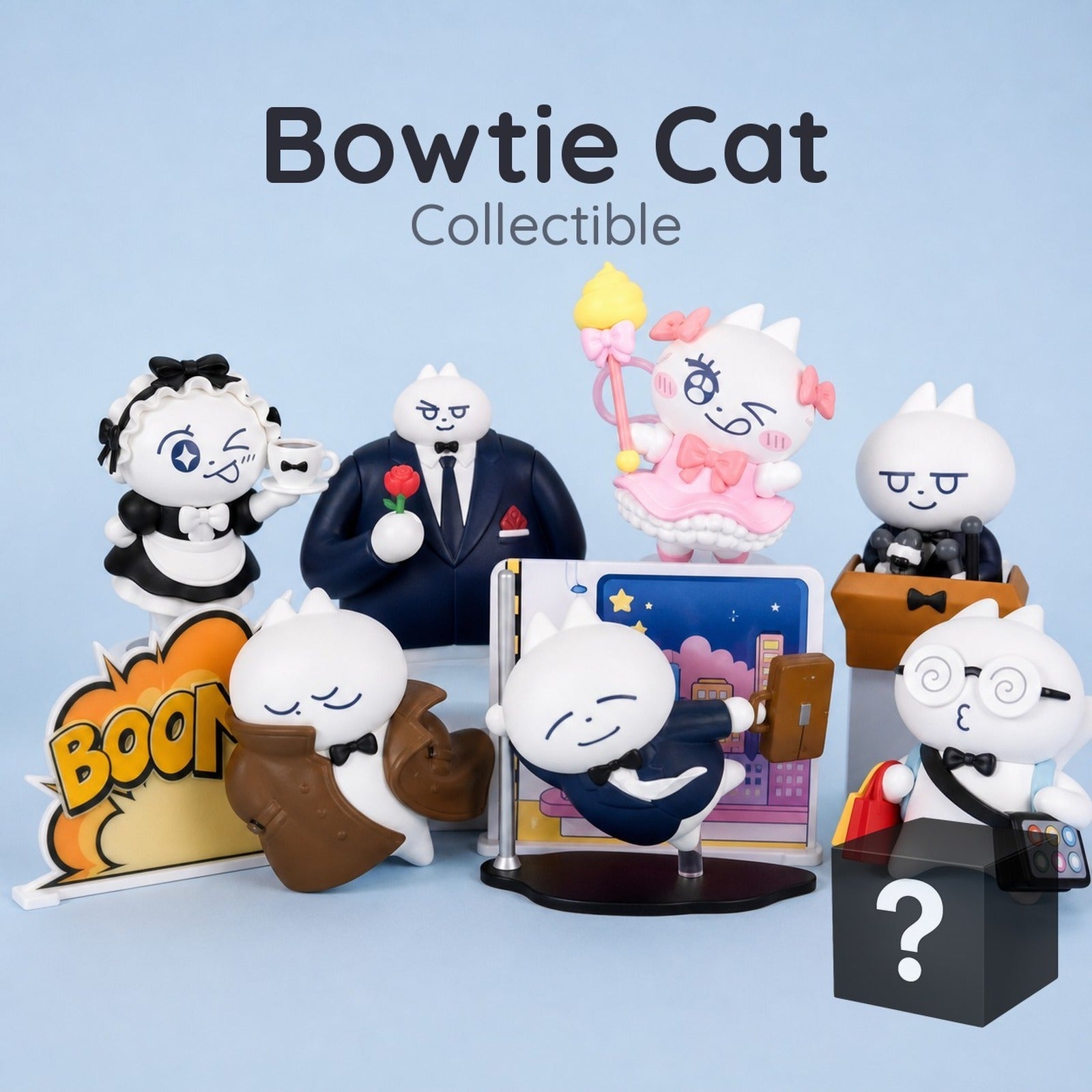 Bowtie Cat Little Cat like me Series Blind Box (Blind Box) - Image 1