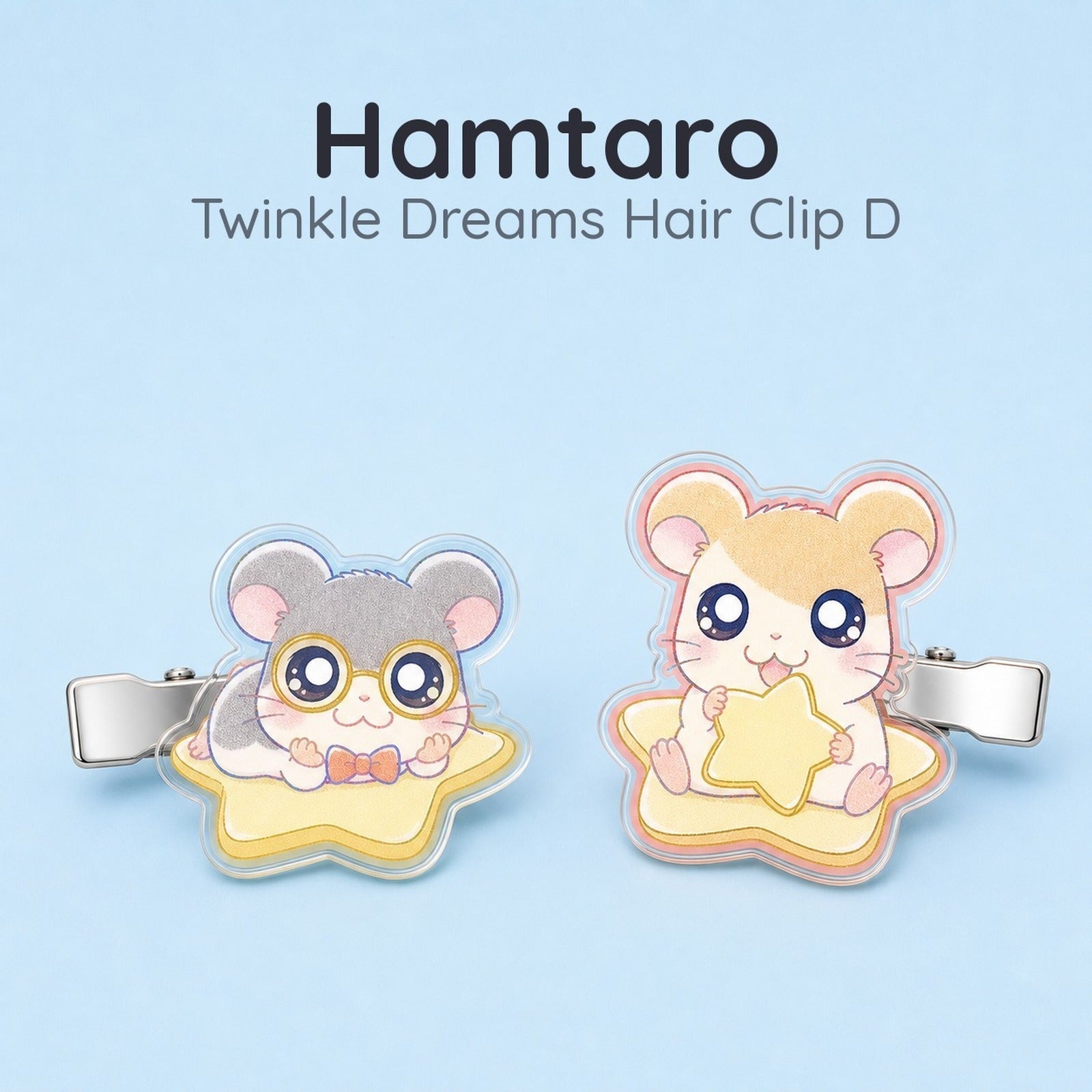 Hamtaro Twinkle Dreams Hair Clip Set D - Image 1