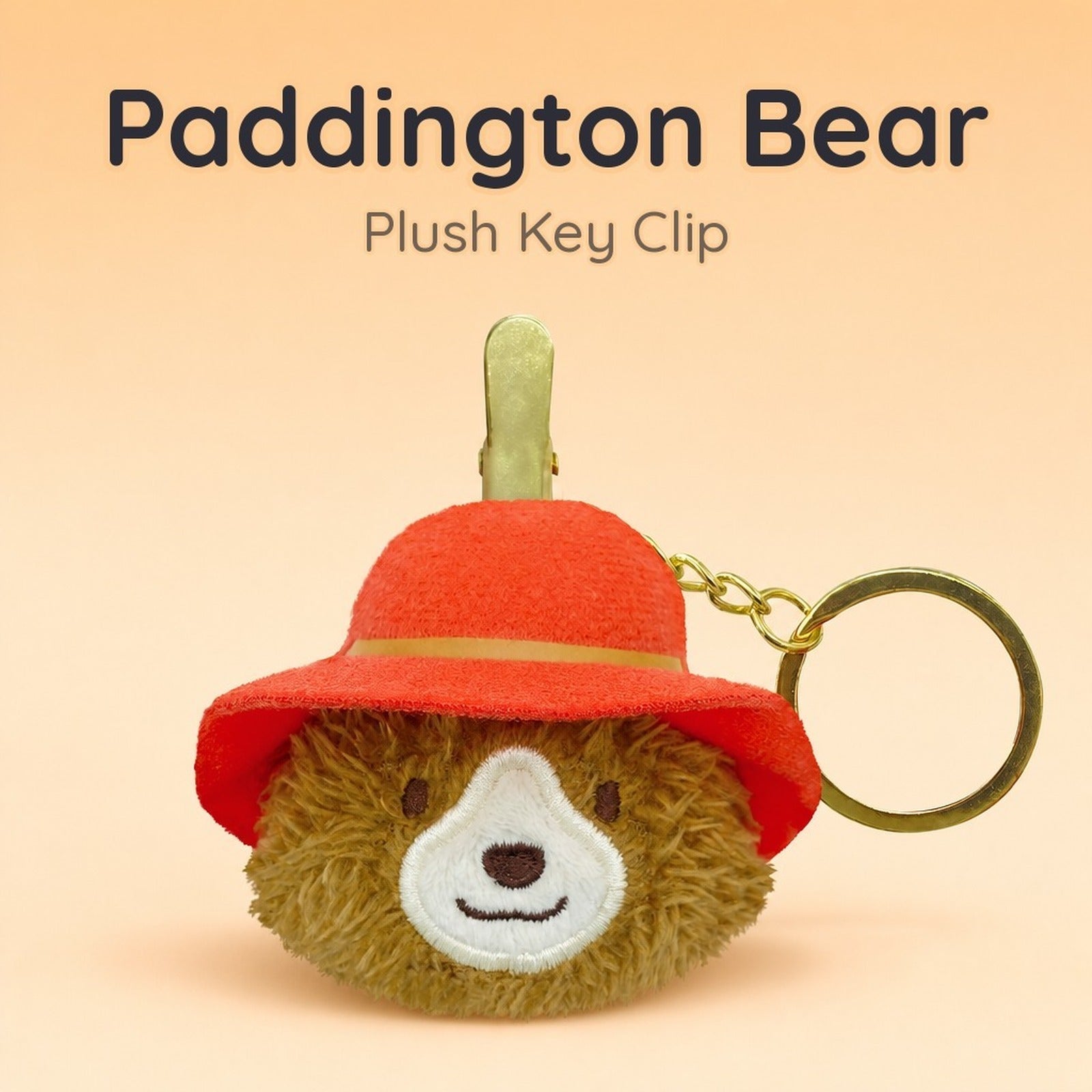 Paddington Bear Plush Key Clip - Bag Charm - Image 1