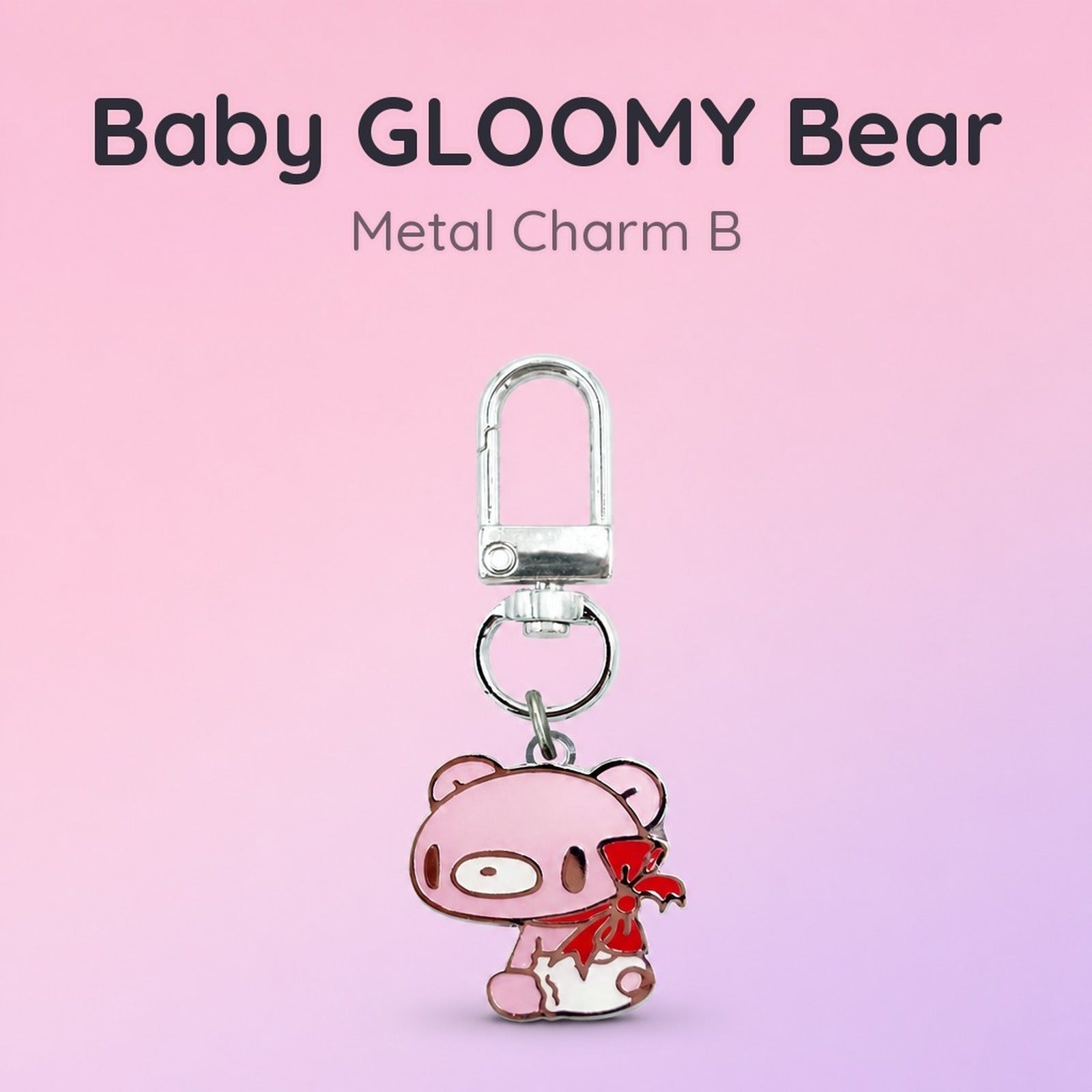 GLOOMY The Naughty Grizzly Metal Charm - Baby Gloomy B - Image 1
