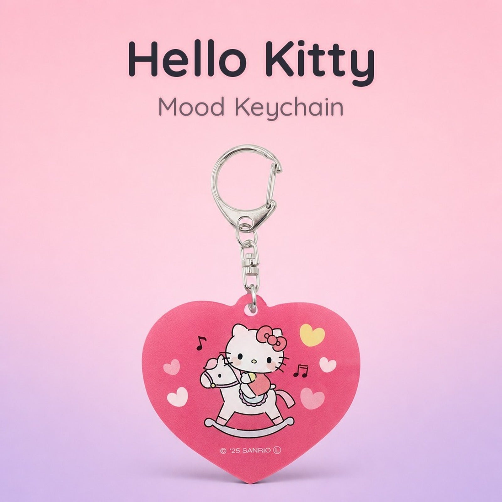 Sanrio Hello Kitty Meromero Change Keychain - Lenticular Expression Charm - Image 1