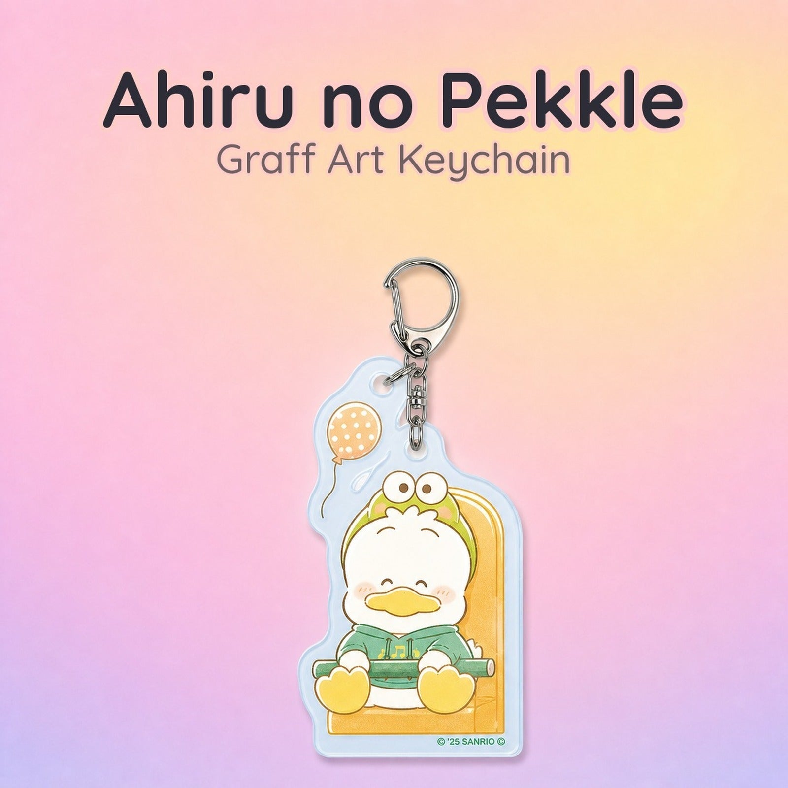 HAPIDANBUI Acrylic Key Chain with Parts 32 - Ahiru no Pekkle - Image 1