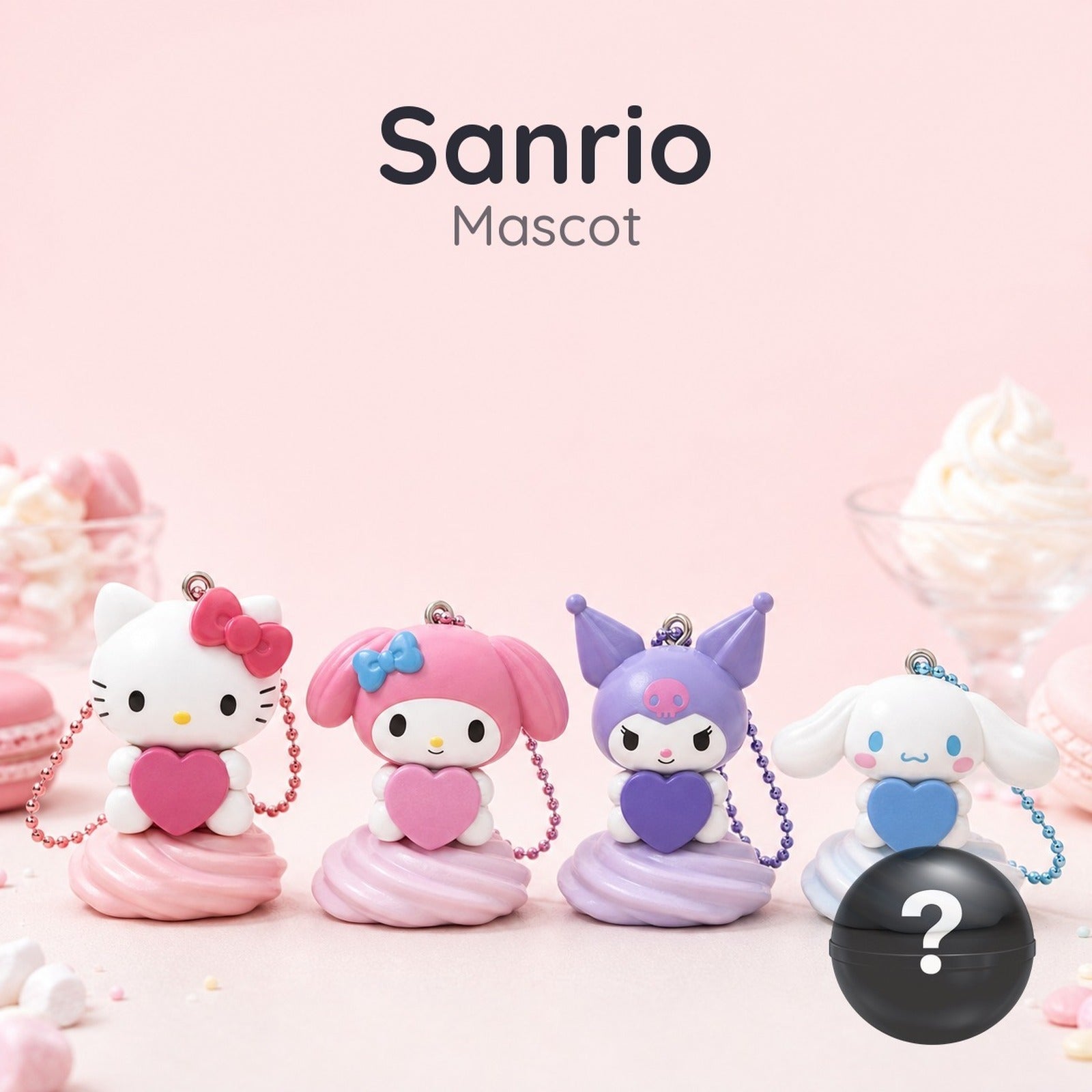 Sanrio Characters Whipped Cream Mascot (Blind Capsule) - Image 1