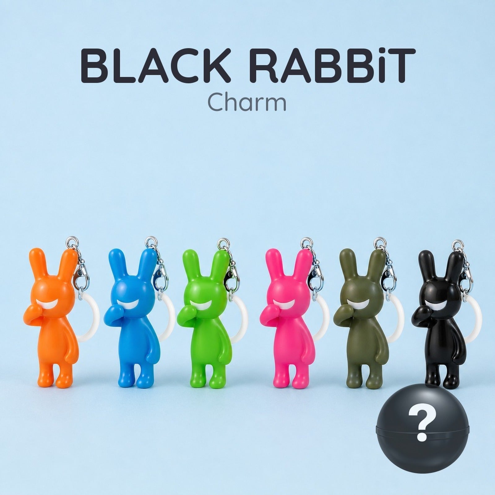 BLACK RABBiT Mark Charm (Blind Capsule) - Image 1
