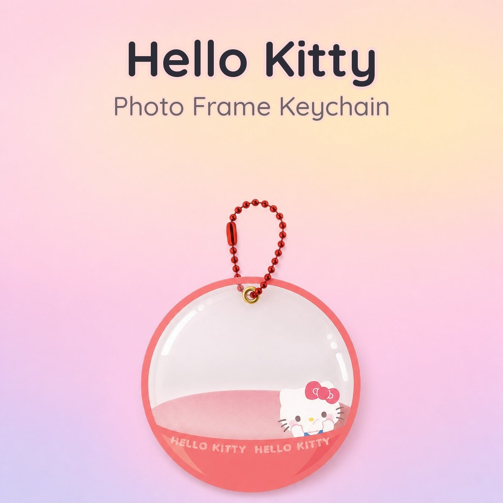 Sanrio Characters Capsule Style Frame Key Chain - Hello Kitty - Image 1