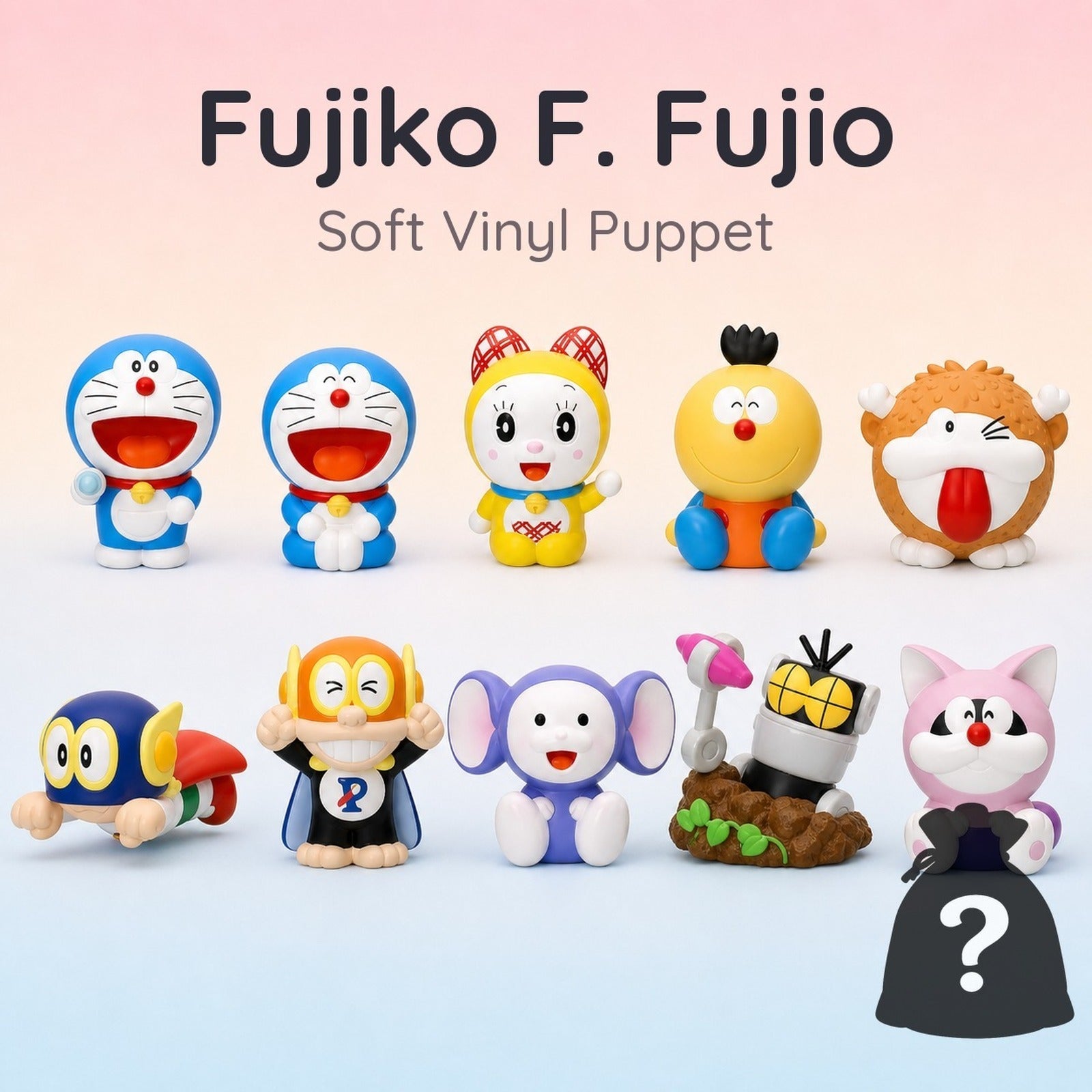 Fujiko F. Fujio - Classic Characters Soft Vinyl Puppet Mascot (Blind Capsule) - Image 1