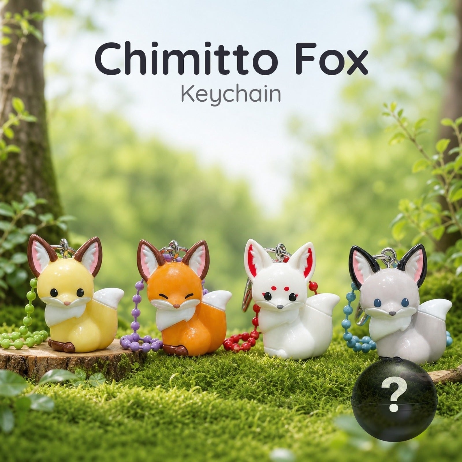 Chokon to Kitsune - Chimitto Fox Keychain (Blind Capsule) - Image 1