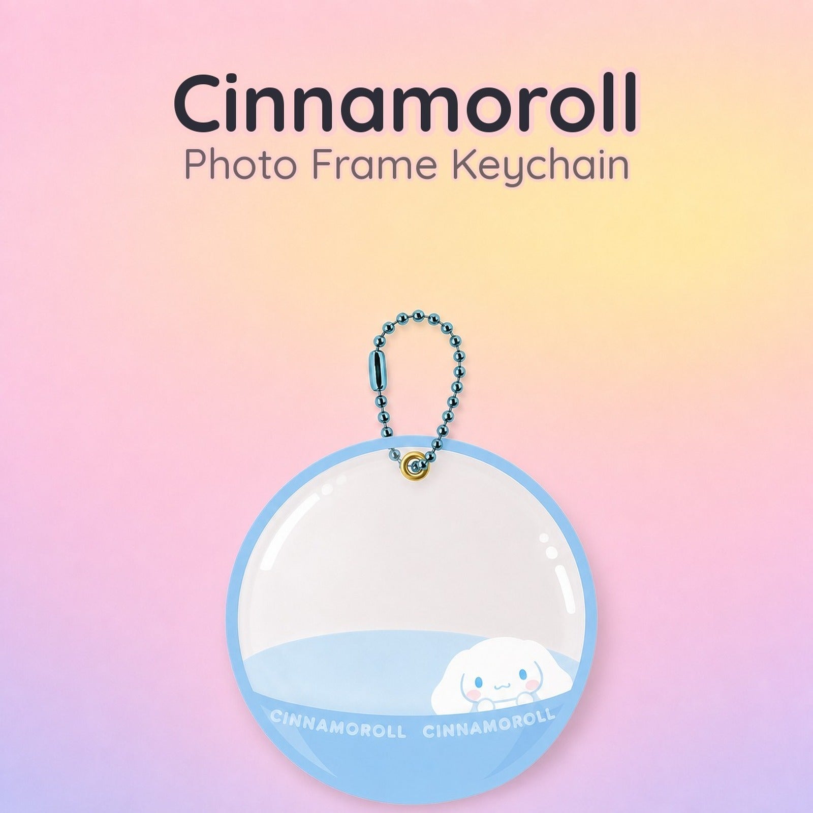 Sanrio Characters Capsule Style Frame Key Chain - Cinnamoroll - Image 1