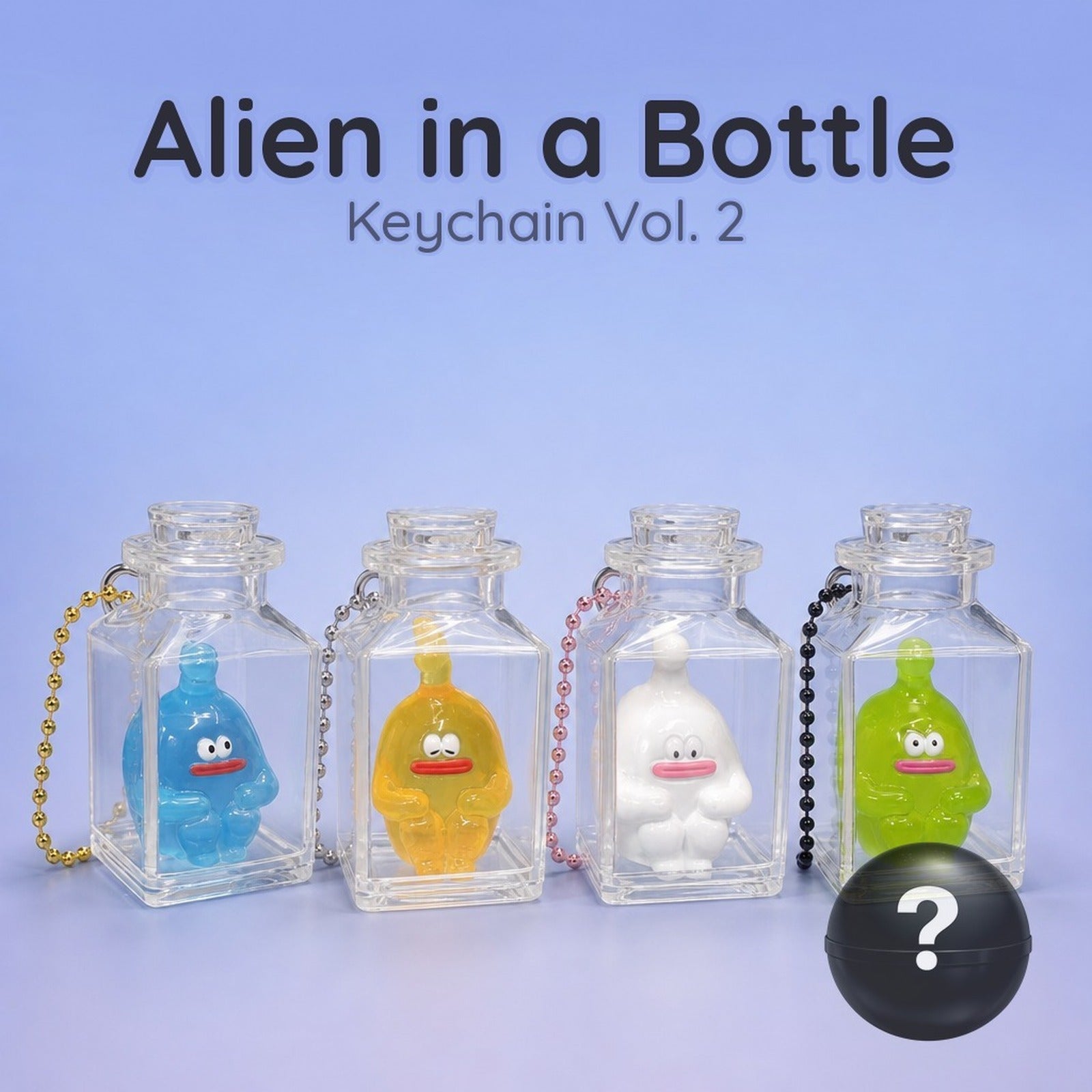 Shinryaku Shippai Dokonandesu Bottled Keychain Vol. 2 - Alien in a Bottle Collection (Blind Capsule) - Image 1