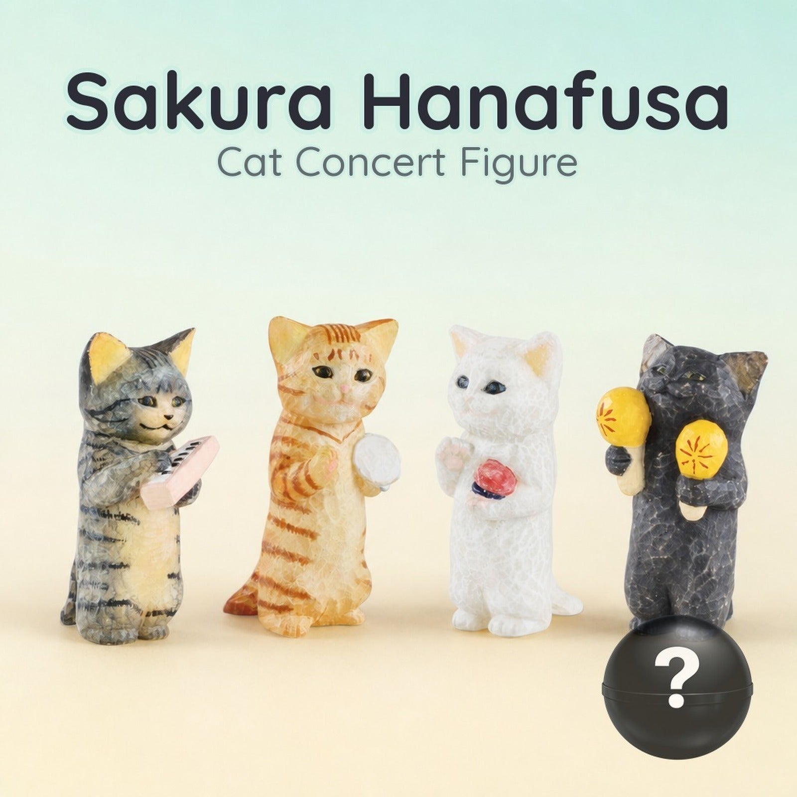 Hanafusa Sakura's Cat Concert Trading Figure - Musical Cat Collection (Blind Capsule) - Image 1