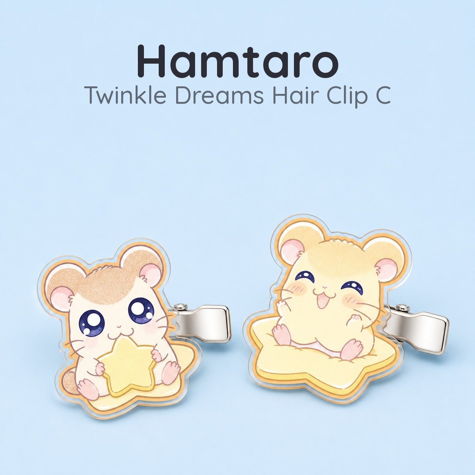 Hamtaro Twinkle Dreams Hair Clip Set C - Image 1