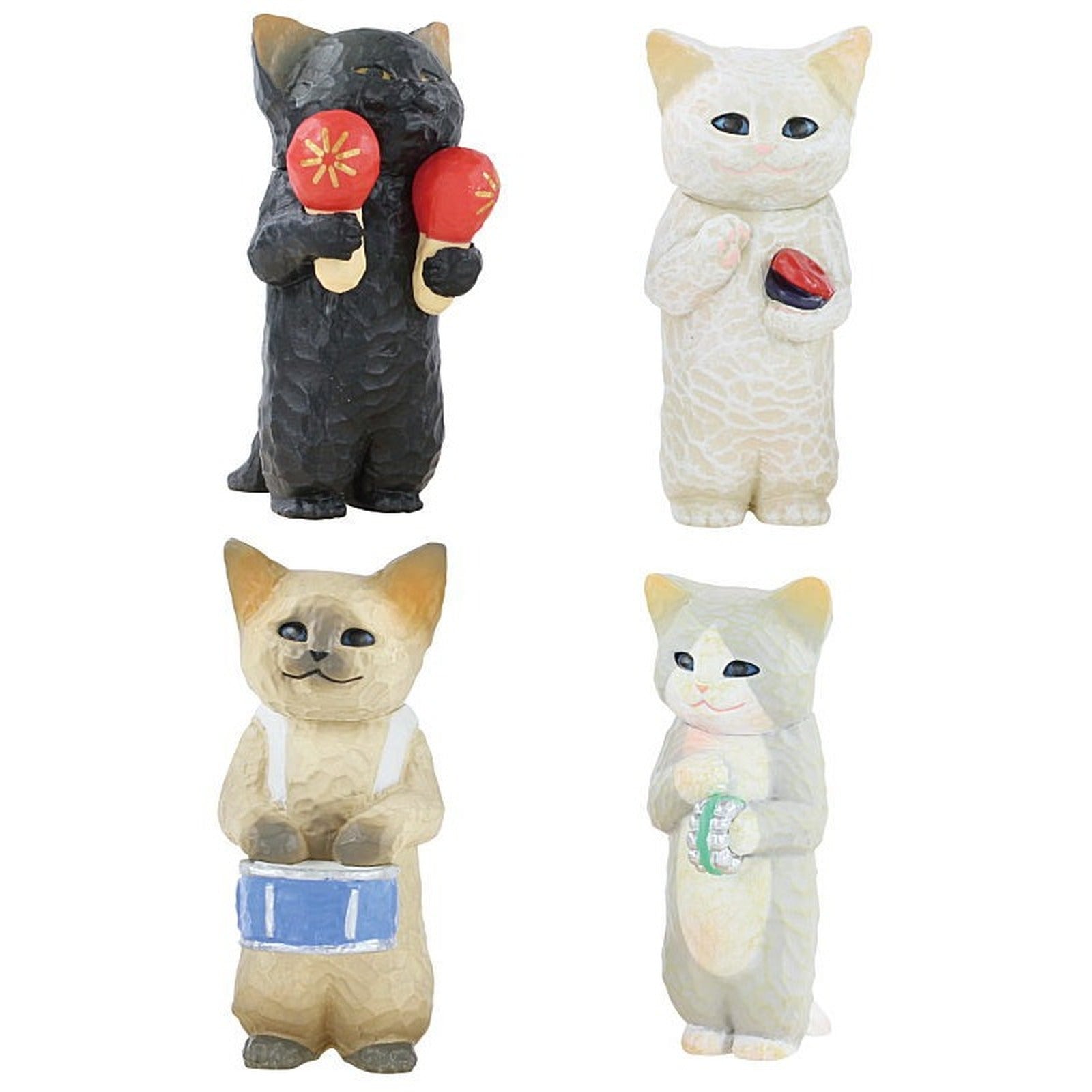 Sakura Hanafusa Cat Concert - Woodcarving Style Musical Cat Figures (Blind Capsule) - Image 2