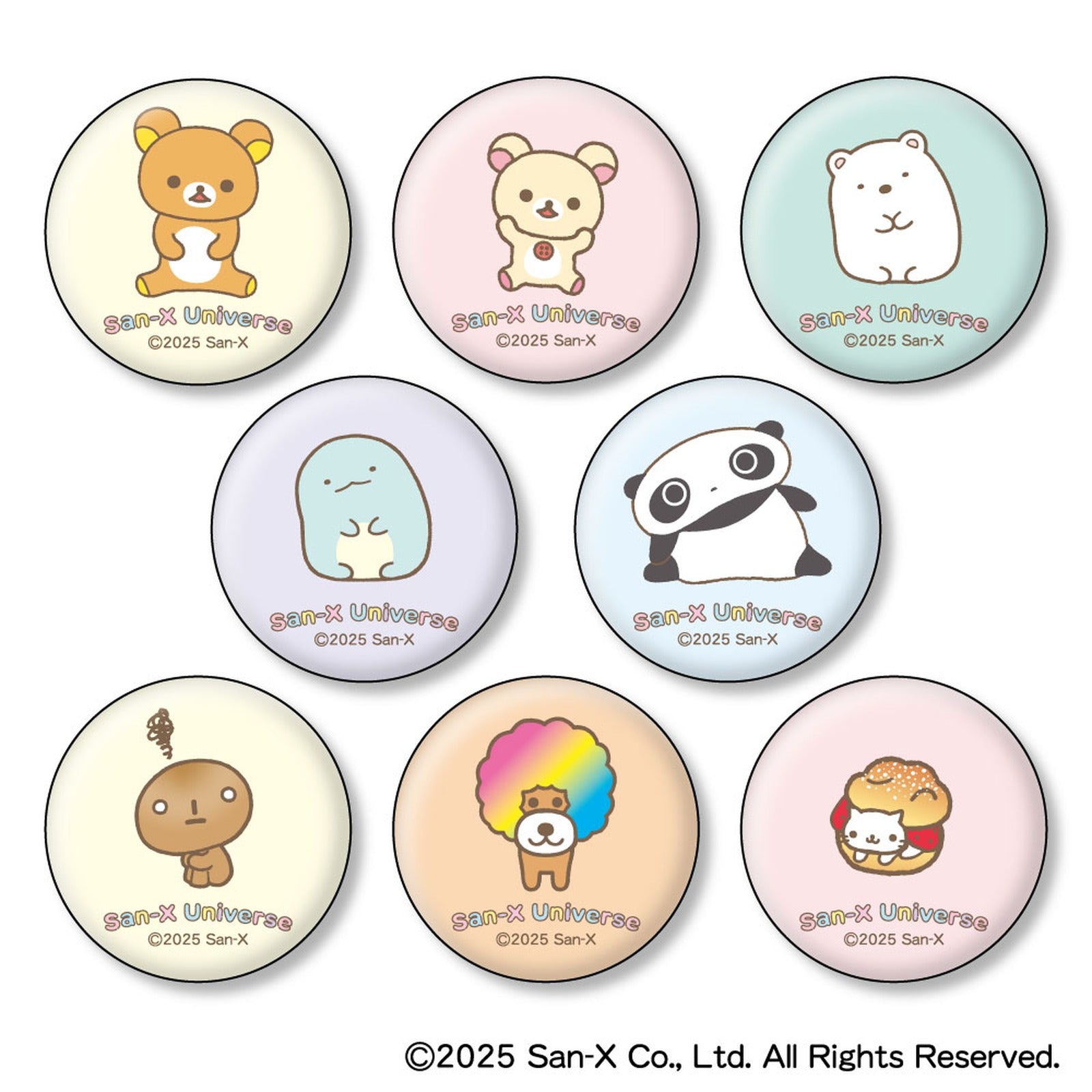 San-X Universe Fabric Can Badge Collection - Classic Character Trading Badges (Blind Bag) - Image 3