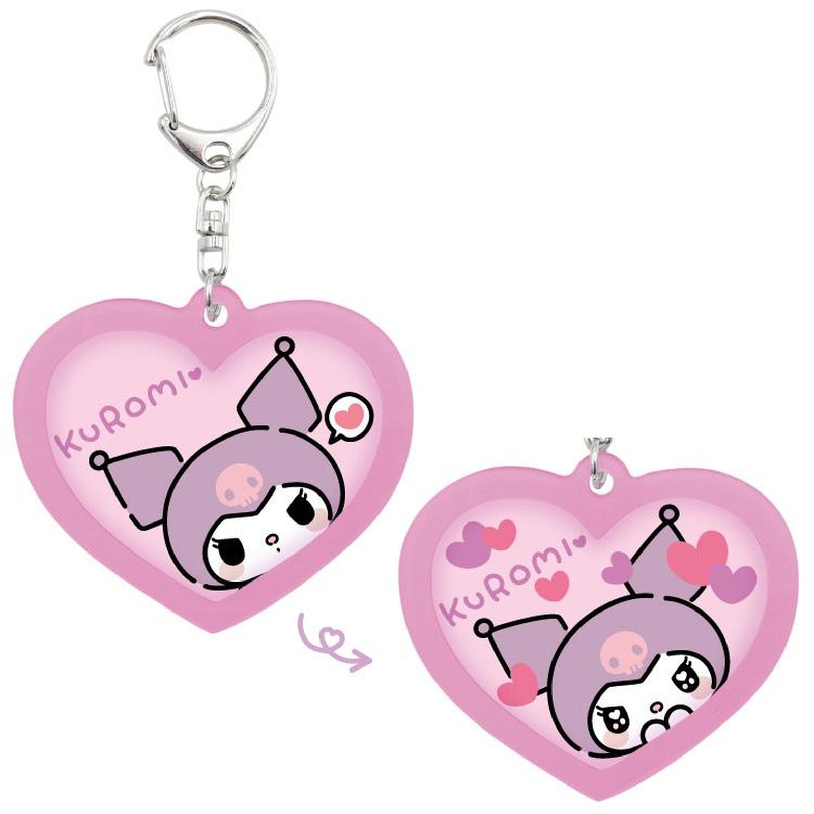 Sanrio Kuromi Meromero Change Keychain - Lenticular Expression Charm - Image 5