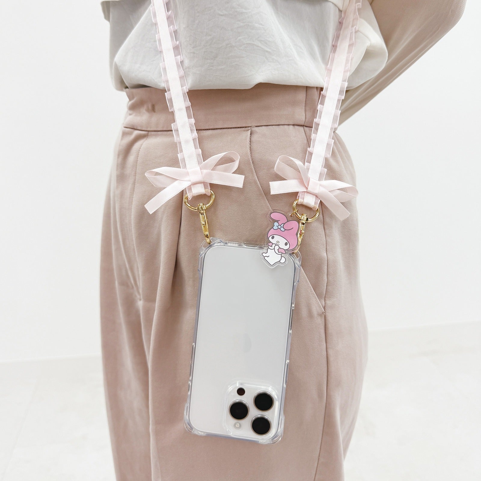 Sanrio Characters Frill Ribbon Shoulder Strap - My Melody - Image 6