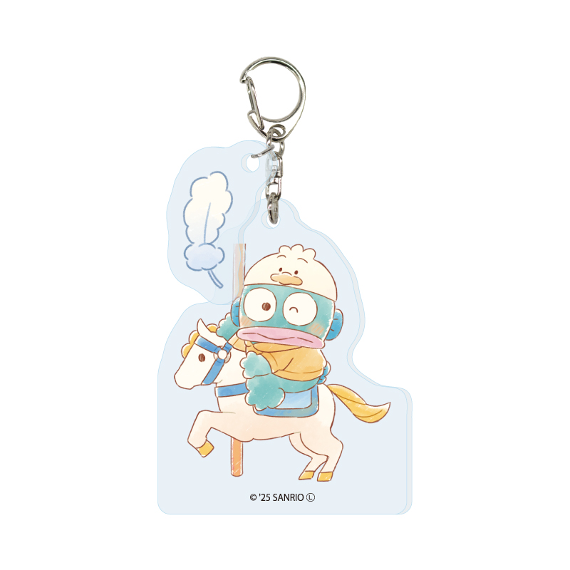 Acrylic Key Chain with Parts HAPIDANBUI 36 Kero Kero Keroppi (Graff Art Illustration)