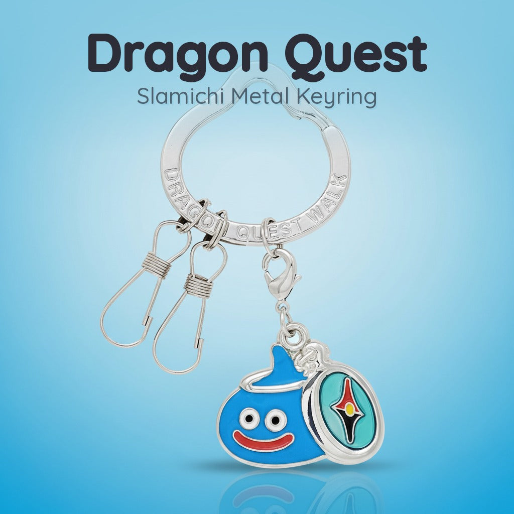 พวงกุญแจโลหะ Dragon Quest Walk - Slamichi สไลม์นำทาง | Dragon Quest Walk Metal Key Ring